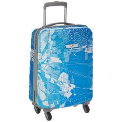 Skybags Trooper 55 Cms Polycarbonate Blue Hardsided Cabin Luggage