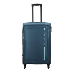 VIP Aristocrat Dasher Polyester 4 Wheel Strolly 68 Blue Check-in Luggage