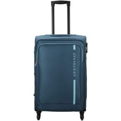 VIP Polyester Soft Cabin Luggage (VIP Aristocrat Dasher 4W Strolly 78 Blue_Blue)